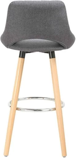 1 X Barhocker Barstuhl Aus Leinen Holzgestell Küchenstuhl -Möbel Store 1 x Barhocker Barstuhl aus Leinen Holzgestell Kuechenstuhl BH111dgr 1 MA dunkelgrau4 1280x1280