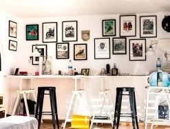 10er Set Bilderrahmen, Fotogalerie Mit Papier-Passepartout, Aus MDF Platte -Möbel Store 10er Set Bilderrahmen Fotogalerie mit Papier Passepartout aus MDF Platte BR9649gr 10 grau8 1280x1280