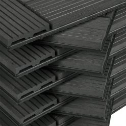 11 Stück WPC Terrassenfliesen Holzoptik Bodenfliese Klickfliese Bodenbelag -Möbel Store 11 St ck WPC Terrassenfliesen Holzoptik Bodenfliese Klickfliese Bodenbelag GTF004an Anthrazit5 1280x1280