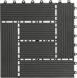 11 Stück WPC Terrassenfliesen Holzoptik Bodenfliese Klickfliese Bodenbelag -Möbel Store 11 St ck WPC Terrassenfliesen Holzoptik Bodenfliese Klickfliese Bodenbelag GTF004an Anthrazit7 1280x1280