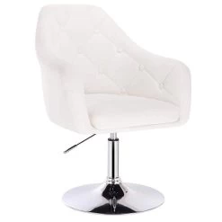 1x Barsessel, Stufenlose Höhenverstellung, Kunstleder, Mit Armlehne&Rücklehne