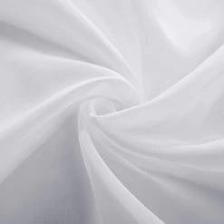 2 Stücke Gardinen Transparent Mit Schlaufen Vorhang Voile Tüll, Weiß -Möbel Store 2 Stuecke Gardinen transparent mit Schlaufen Vorhang Voile Tuell VH6063ws 2 weiss6 1280x1280