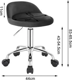 2X Bürohocker Mit Rollen Drehhocker Höhenverstellbar Sitzhöhe 43-54,5 Cm 10 2X Bürohocker Mit Rollen Drehhocker Höhenverstellbar Sitzhöhe 43-54,5 Cm -Möbel Store 2X Buerohocker mit Rollen Drehhocker hoehenverstellbar Sitzhoehe 43 54 5 cm BS127dgr 2 dukelgrau6 1280x1280