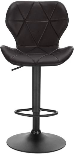 2er-Set Höhenverstellbarer Barhocker Aus Kunstleder -Möbel Store 2er Set Barhocker Barstuhl Kunstleder anthrazit4 1280x1280