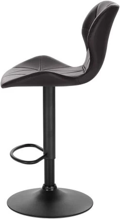 2er-Set Höhenverstellbarer Barhocker Aus Kunstleder -Möbel Store 2er Set Barhocker Barstuhl Kunstleder anthrazit6 1280x1280