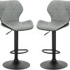 2er-Set Höhenverstellbarer Barhocker Aus Kunstleder