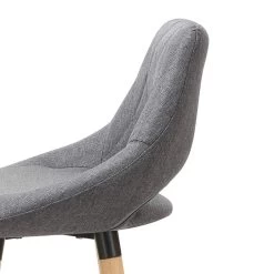 2er-Set Barstuhl Bistrohocker Holz Leinen Dunkelgrau -Möbel Store 2er Set Barstuhl Bistrohocker Holz Leinen BH111dgr 2 6 1280x1280