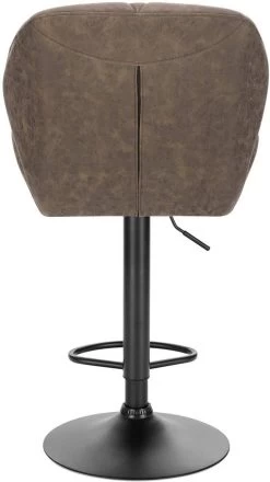 WOLTU Barhocker Barstuhl Tresenhocker Bistrohocker Mit Rückenlehne Aus Kunstleder -Möbel Store 2er Set Barstuhl Tresenhocker Bistrohocker Kunstleder Metall dunkelbraun6 1280x1280