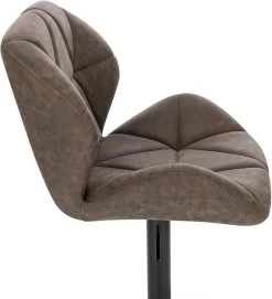 WOLTU Barhocker Barstuhl Tresenhocker Bistrohocker Mit Rückenlehne Aus Kunstleder -Möbel Store 2er Set Barstuhl Tresenhocker Bistrohocker Kunstleder Metall dunkelbraun8 1280x1280