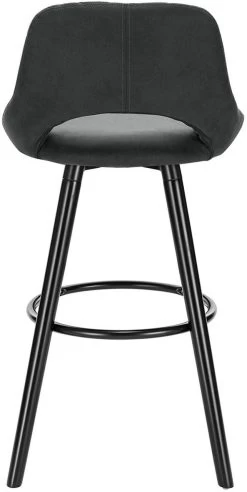 2er-Set Barstuhl Aus Stoffbezug Mit Holzbeine -Möbel Store 2er Set Barstuhl aus Stoffbezug mit Holzbeine anthrazit6 1280x1280