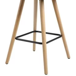 WOLTU 2er Set Barhocker Bistrohocker Mit Lehne Fußstütze, Massivholz Leinen -Möbel Store 2er Set Barstuhl mit Lehne und Fussstuetze aus Leinen und Massivholz BH160dgr 2 11 1280x1280