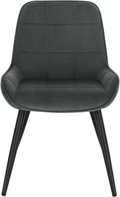 2er-Set Esszimmerstühle Polsterstuhl Samt Akzentstuhl Mit Rückenlehne -Möbel Store 2er Set Esszimmerstuehle Polsterstuhl Samt Akzentstuhl mit Rueckenlehne BH331dgr 2 dunkelgrau7 1280x1280