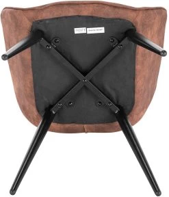 2er-Set Wohnzimmerstuhl Esszimmerstuhl Polsterstuhl Mit Armlehen Stoffbezug Metall -Möbel Store 2er Set Esszimmerstuehle mit Armlehen Stoffbezug Modell Kevin BH231br 2 MA braun7 1280x1280