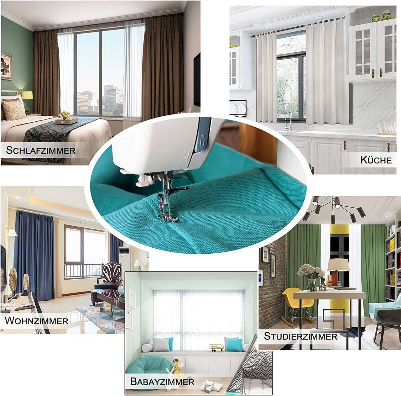 2er Set Gardine Blickdicht 250 G/m² Mit Kräuselband 7 2er Set Gardine Blickdicht 250 G/m² Mit Kräuselband – Bild 7