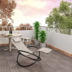 2er Set Gartenliege Schwingliege Sonnenliege, Klappbar, Bis 160KG Belastbar, Textilenbezug -Möbel Store 2er Set Gartenliege Schwingliege Sonnenliege klappbar bis 160KG belastbar Textilenbezug LS002be 2 Beige7 1280x1280