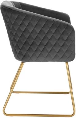 2er Set Küchenstuhl Polsterstuhl Wohnzimmerstuhl Sessel Aus Samt Metall Beine -Möbel Store 2er Set Kuechenstuhl Polsterstuhl Wohnzimmerstuhl Sessel aus Samt Metall Beine BH271dgr 2 dunkelgrau4 1280x1280