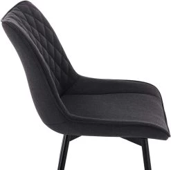 2er-Set Esszimmerstühle Küchenstühle Sitzfläche Aus Leinen Gestell Aus Metall -Möbel Store 2er Set Kuechenstuhl aus Leinen Metallbeine BH208dgr 2 4 1280x1280