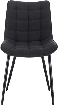 2er-Set Esszimmerstühle Mit Rückenlehne, Sitzfläche Aus Leinen, Metallbeine -Möbel Store 2er Set Kuechenstuhl mit Armlehne Sitzflaeche aus Leinen Metallbeine BH206dgr 2 2 1280x1280