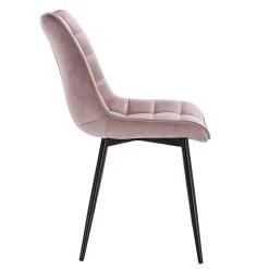 2er-Set Esszimmerstühle Mit Rückenlehne, Sitzfläche Aus Samt, Metallbeine -Möbel Store 2er Set Kuechenstuhl mit Rueckenlehne aus Samt Metallbeine BH142rs 2 5 1280x1280