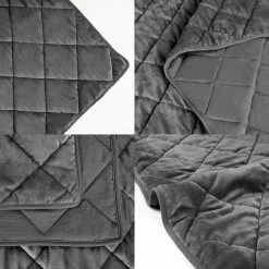 2er Set Tagesdecke Bettüberwurf, Steppdecke Unterfüttert&gesteppt, Dunkelgrau -Möbel Store 2er Set Tagesdecke Bett berwurf Steppdecke unterf ttert gesteppt BWP50131415gr Dunkelgrau3 1280x1280