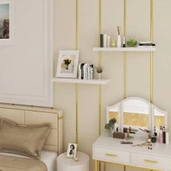 2er-Set Wandregal Wandboard Freischwebend Schweberegal Holz Board -Möbel Store 2er Set Wandregal Wandboard freischwebend Schweberegal Holz Board weiss3 1280x1280