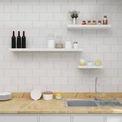 2er-Set Wandregal Wandboard Freischwebend Schweberegal Holz Board -Möbel Store 2er Set Wandregal Wandboard freischwebend Schweberegal Holz Board weiss5 1280x1280