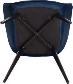 2er-Set Wohnzimmerstuhl Esszimmerstuhl Polsterstuhl Mit Armlehen Samt Metall -Möbel Store 2er Set Wohnzimmerstuhl aus Samtbezug Metall Beca BH153bl 2 blau6 1280x1280