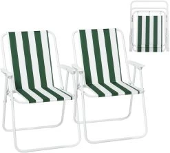 Campingstuhl Faltbar, 2er Set, Faltstuhl Klappstuhl Komfortable, Ultraleichter