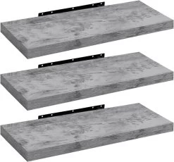 3X Wandregal Wandboard Für Deko Wandablagen Aus MDF Holz