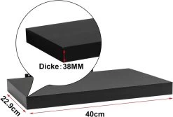 3X Wandregal Wandboard Für Deko Wandablagen Aus MDF Holz -Möbel Store 3X Wandregal Wandboard f r Deko Wandablagen aus MDF Holz RG9372sz 3 Schwarz3 1280x1280