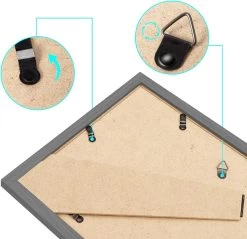 3er Set Bilderrahmen, Fotogalerie Mit Papier-Passepartout, Aus MDF Platte -Möbel Store 3er Set Bilderrahmen Fotogalerie mit Papier Passepartout aus MDF Platte BR9645sb 3 Silber7 1280x1280