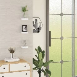 3er Set Wandregal, Regal Freischwebend, Wanddeko, Hochglänzend, Aus MDF, 10,5x7,7x3cm -Möbel Store 3er Set Wandregal Regal freischwebend Wanddeko hochgl nzend aus MDF 10 5x7 8x3cm RG9498ws weiss4 1280x1280