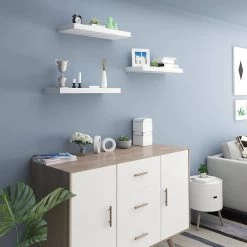 3er-Set Wandregal Wandboard Freischwebend Schweberegal Holz Board -Möbel Store 3er Set Wandregal Wandboard freischwebend Schweberegal Holz Board RG9488ws 3 weiss2 1280x1280