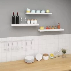 3er-Set Wandregal Wandboard Freischwebend Schweberegal Holz Board -Möbel Store 3er Set Wandregal Wandboard freischwebend Schweberegal Holz Board RG9488ws 3 weiss4 1280x1280