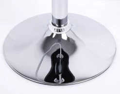 4er Set Barhocker, Stufenlose Höhenverstellung, Verchromter Stahl Kunstleder -Möbel Store 4er Set Barhocker Tresenhocker Bistrostuhl mit Ruechlehne Kunstleder 9181 4 weiss8 1280x1280