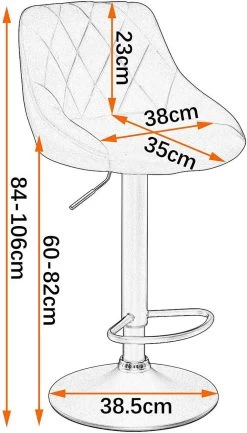 4er-Set Barhocker Tresenhocker, Gute Gepolstert, Samt, Höhenverstellbar, Drehbar, Hocker -Möbel Store 4er Set Barhocker Tresenhocker Gute gepolstert Samt H henverstellbar Drehbar Hocker BH219dgr 4 Dunkelgrau3 1280x1280