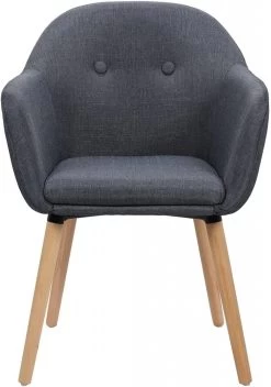 4er-Set Esszimmerstühle Aus Leinen Holzbeine -Möbel Store 4er Set Esszimmerstuehle aus Leinen Holzbeine BH94dgr 4 MA dunkelgrau3 1280x1280