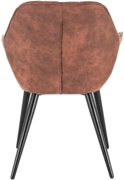 4er-Set Wohnzimmerstuhl Esszimmerstuhl Polsterstuhl Mit Armlehen Stoffbezug Metall -Möbel Store 4er Set Esszimmerstuehle mit Armlehen Stoffbezug Modell Kevin BH231br 4 MA braun5 1280x1280