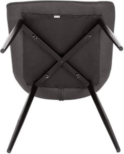 4er-Set Esszimmerstuhl Küchenstuhl Polsterstuhl Aus Stoffbezug -Möbel Store 4er Set Esszimmerstuhl K chenstuhl Polsterstuhl aus Stoffbezug BH248dgr 4 MA dunkelgrau8 1280x1280