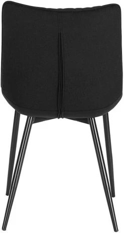 4er-Set Esszimmerstühle Küchenstühle Sitzfläche Aus Leinen Gestell Aus Metall -Möbel Store 4er Set Esszimmerstuhl Kuechenstuhl Polsterstuhl BH208sz MA schwarz5 1280x1280