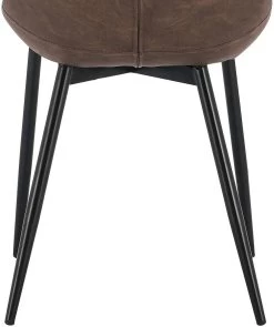 4er-Set Esszimmerstühle Küchenstühle Sitzfläche Aus Kunstleder Gestell Aus Metall -Möbel Store 4er Set Esszimmerstuhl Kuechenstuhl Polsterstuhl aus Kunstleder BH210br 4 MA braun7 1280x1280