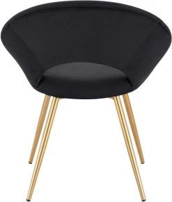 4er-Set Esszimmerstuhl Küchenstuhl Sessel, Sitzfläche Aus Samt, Gold Metallbeine -Möbel Store 4er Set Esszimmerstuhl Kuechenstuhl Polsterstuhl aus Samt BH230sz 4 MA schwarz5 1280x1280