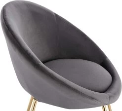 4er Set Esszimmerstuhl Polsterstuhl, Mit Sitzfläche Aus Samt, Gestell Aus Metall -Möbel Store 4er Set Esszimmerstuhl Polsterstuhl mit Sitzfl che aus Samt Gestell aus Metall BH217dgr 4 dunkelgrau7 1280x1280