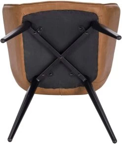 4er-Set Wohnzimmerstuhl Esszimmerstuhl Polsterstuhl Mit Armlehen Kunstleder Metall -Möbel Store 4er Set Kuechenstuehle aus Kunstleder Metall Modell Samira BH251br 4 MA braun6 1280x1280