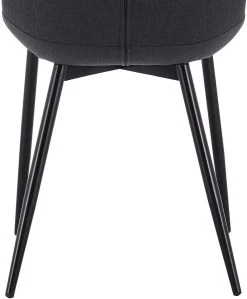 4er-Set Esszimmerstühle Mit Rückenlehne, Sitzfläche Aus Leinen, Metallbeine -Möbel Store 4er Set Kuechenstuehle aus Leinen Elif BH206dgr 4 MA dunkelgrau78i8gLGknTDiTP 1280x1280