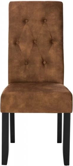 4er-Set Esszimmerstühle Lehnstuhl Mit Hoher Rückenlehne, Beine Aus Massivholz, Sitzfläche Aus Samt -Möbel Store 4er Set Kuechenstuhl aus Samt Holzbeine Karina BH294br 4 MA braun4 1280x1280