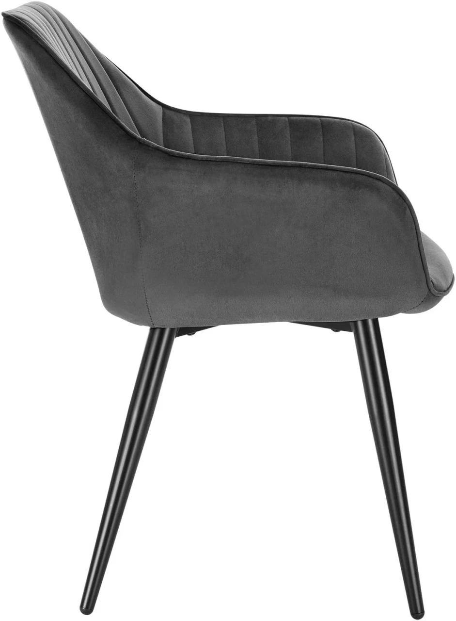 6X Esszimmerstühle Mit Armlehnen Und Rückenlehne Metallbeine 40x45x84cm 5 6X Esszimmerstühle Mit Armlehnen Und Rückenlehne Metallbeine 40x45x84cm – Bild 5