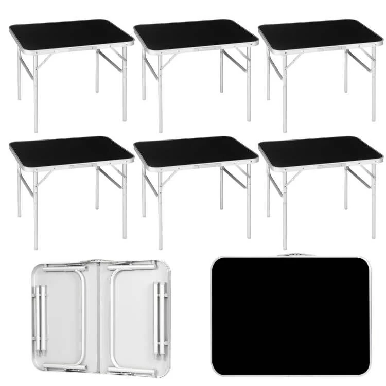 6er Set Alu Campingtisch, Klapptisch, 75,5x55x25,5/59cm, Tischplatte Aus MDF 1 6er Set Alu Campingtisch, Klapptisch, 75,5x55x25,5/59cm, Tischplatte Aus MDF