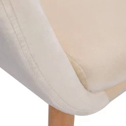 6er-Set Esszimmerstühle Küchenstuhl Wohnzimmerstuhl Aus Samt Massivholz -Möbel Store 6er Set Esszimmerst hle K chenstuhl Wohnzimmerstuhl aus Samt Massivholz BH95cm 6 Cremeweiss7 1280x1280