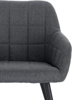 6er Set Esszimmerstuhl Polsterstuhl Mit Armlehnen, Sitzfläche Aus Leinen -Möbel Store 6er Set Esszimmerstuhl Polsterstuhl mit Armlehnen Sitzfl che aus Leinen BH107dgr 6 Dunkelgrau1 1280x1280